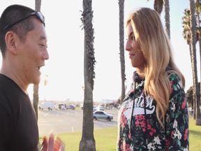 Picking up Tall and Beautiful Athletes From Hungary! a Toned Beautiful Body with the Soul of Japan and a Super Pisui Squid!