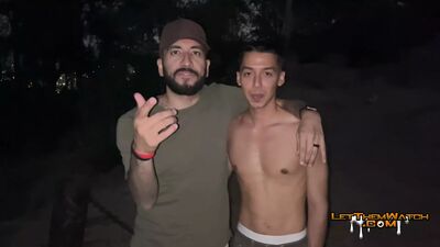 Hung Twink Breeds CumDump Public Action Almost Caught ! LetThemWatch