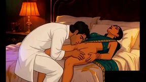 Indian newlywed bride Riya gets deflowered hard on her first night with a