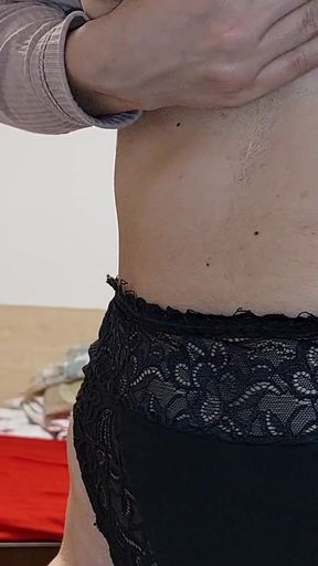 Stunning moment from "Hot latina with big ass, hairy pussy, big tits, big ass. Horny mom undresses and masturbates with moans."