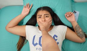 Shh shh DON&#039;T SCREAM! - STEPBRO fucks his STEPSIS when they&#039;re home alone