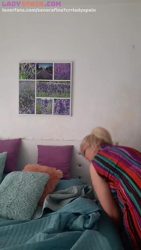 Mrs. Fina Masturbates with a Selfie Stick, Hornier Than Ever