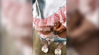 Asian Sissy's Small Cock Caged1