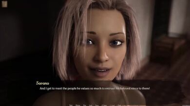 PC gameplay adult visual novel desert stalker rough sex big tits brunette
