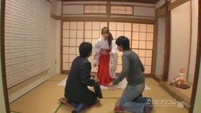 Shrine Maiden with Big Tits - Semen Implantation Ritual for Good Luck Sex
