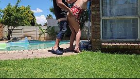 Outdoor Poolside Sex with My Neighbor's Wife