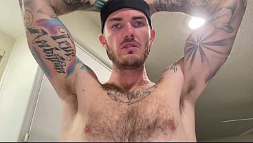 Solo Cock Jerking POV With Tattooed Dude