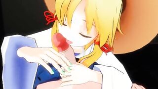 [MMD R-18] Touhou Suwako 3d animated she will suck you dry nsfw ntr fap hero