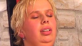 Mature Mistress Toys Her Bound Blonde Sub Hard