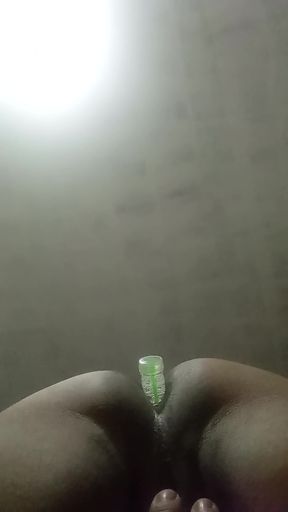 Busty toy user enjoys anal play with big ass toys