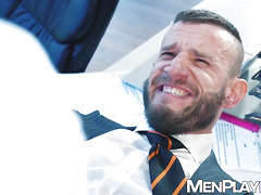 Businessman Damon Heart raw destroys Ridicks tight hairy asshole