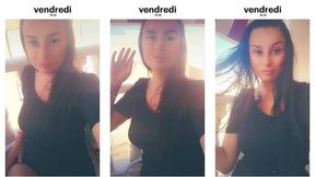 je sors de la douche