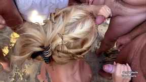 Fellations et douches de sperme Voici pour ce jour un nouveau bukkake fait &agrave_ ...