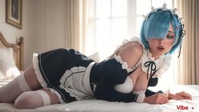 the maid rem s job is not only to clean, but also to let herself be fucked whenever the master wants. [ai]
