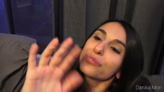 Bad horny girl masturbating for me get both holes punded until creampie!
