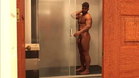 Getting Your Butt in or Not? Naked View of My Stepuncle Ray in the Bathroom