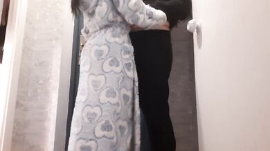 While my mother was in the bedroom my girlfriend and I fucked in the hallway - lesbian_illusion