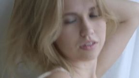 Violettepink Blonde Sucks and Rides Massive Cock Wildly