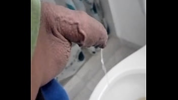 Uncut cock peeing. December 22, 2023.