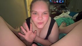 Come let mommy suck you like this cum in mouth I swallow