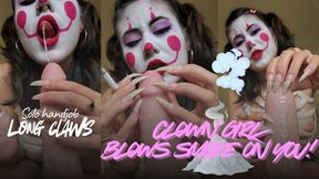 Solo handjob, DIRTY TALK smoking and a beautiful scratching with my dangerous CLAWS, dildo! (Vertical)