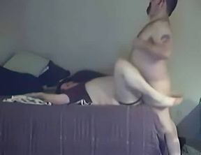 Fat Bear Daddy Breeds His Cub