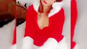 la mere noel en pleine jouissances