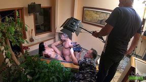 a estrela porno yara morganna nos bastidores - nego catra - capoeira ator - sandro lima - binho ted