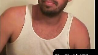 MenWorkinXXX.com - Hairy mature gay jerks off while smoking and shoots a thick load