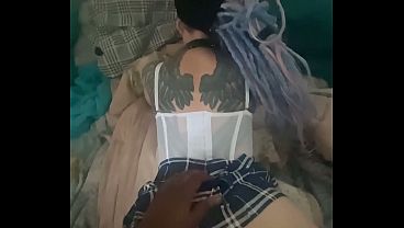 Beautiful Latina becomes a cumdumpster