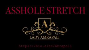 ASSHOLE STRETCH  Total lenghts 6:17 minutes  Fisting Training BDSM Slave Anal Latex Lady Amrapali  Herrin Mistress Domina