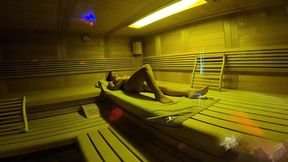 Voluptuous slut with big booty gets deep pounded in a steamy sauna