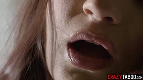 Blindfolded big tits MILF Rebel Lynn fucked by husbands big cock stepbro