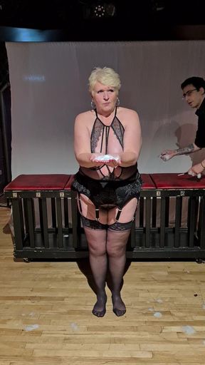 Fire Play in Lingerie