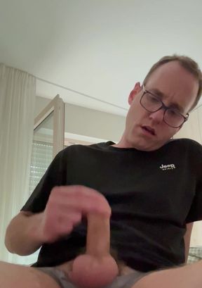 Tom Quinn stroking his cock