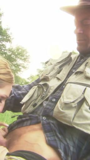 From calmly fishing to hard rough pussy fucking in no time   Clip 1
