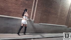 crazy latina bitch outdoor public naked exhibitionism