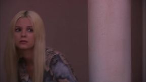 Beautiful outdoor threesome in a pool