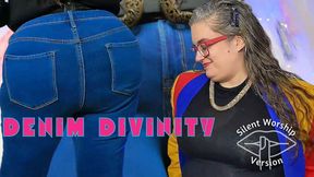 Denim Divinity Worship Version: Ass and Jean Fetish Silent Goddess Worship ft OctoGoddess, Binaural Beats Gooning