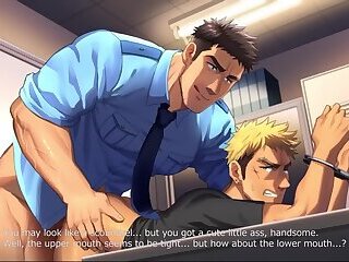 Police Officer - Interrogation - Cartoon