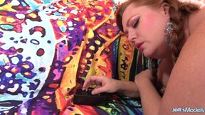 Big Redheaded Gal Julie Ann More Plugs Both Holes