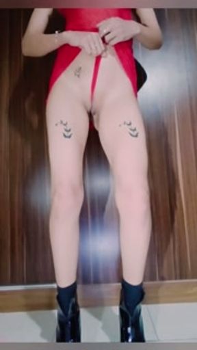 iranian red girl.. irani solo girl