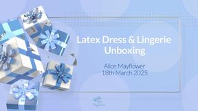 Latex Dress & Lingerie Unboxing - Solo Girl