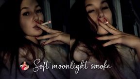 Smoking a Cigarette in the Soft Moonlight