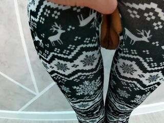 Step brother drilled his stepsister during yoga time.Ripped leggings with pretty twat - Squir7een