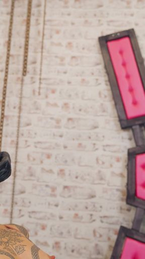 Double Femdom Latex Action with Spit and Dildos