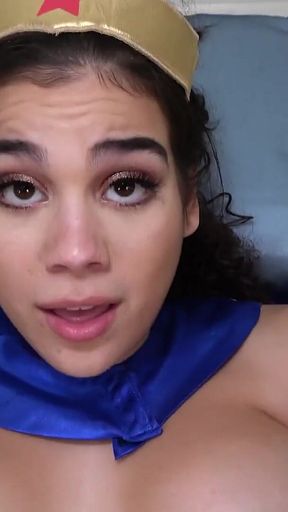 Cutie Dressed as Super Hero Anal Creampie Time!