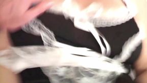 BOUNCING TITS OF A MAID GETTING FUCKED. SHE WAS SO HORNY THAT SHE CUMS AFTER 15 SECONDS!