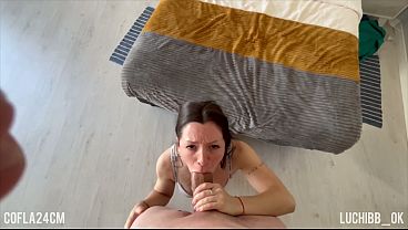 trying to put my giant 2 meter neighbor'_s huge white cock in my mouth