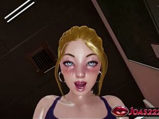 Blond Roxxy in Animation - Have a fun POV Missionary Bang Featuring Biggest Tits, Intensive Cowgirl Accompanied by Groaning & Lifting Bound Bang Leading to a Cum Inside Taut Cunt A Lot Of Goo